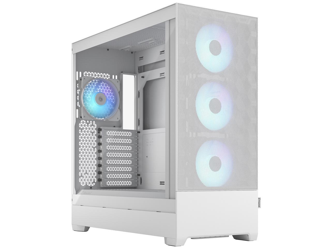 Fractal Design Pop XL Air RGB White TG ATX High-Airflow Clear Tempered Glass Window Full Tower Computer Case