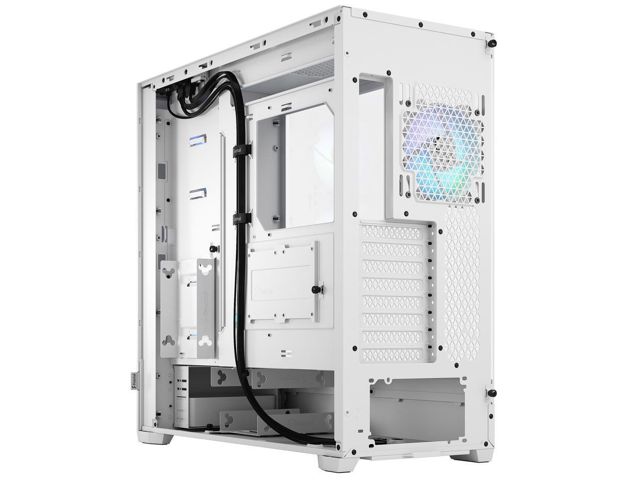 Fractal Design Pop XL Air RGB White TG ATX High-Airflow Clear Tempered Glass Window Full Tower Computer Case