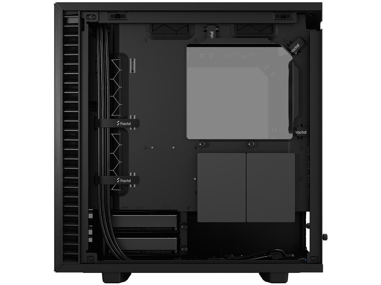 Fractal Design Define 7 Mini Black Brushed Aluminum/Steel Silent mATX Light Tinted Tempered Glass Window Computer Case