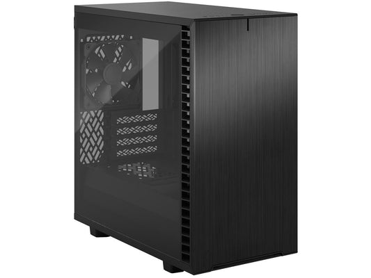 Fractal Design Define 7 Mini Black Brushed Aluminum/Steel Silent mATX Light Tinted Tempered Glass Window Computer Case