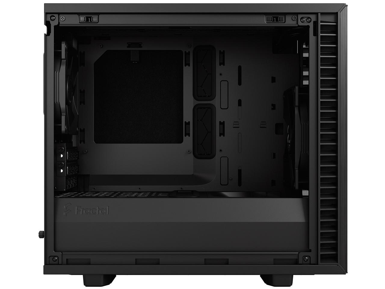 Fractal Design Define 7 Nano Black Brushed Aluminum/Steel Silent Mini ITX Light Tinted Tempered Glass Window Nano Tower Computer Case