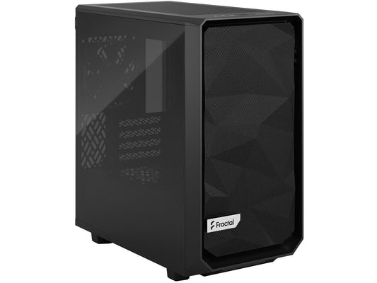 Fractal Design Meshify 2 Mini Black TG mATX High-Airflow Dark Tinted Tempered Glass Window Computer Case