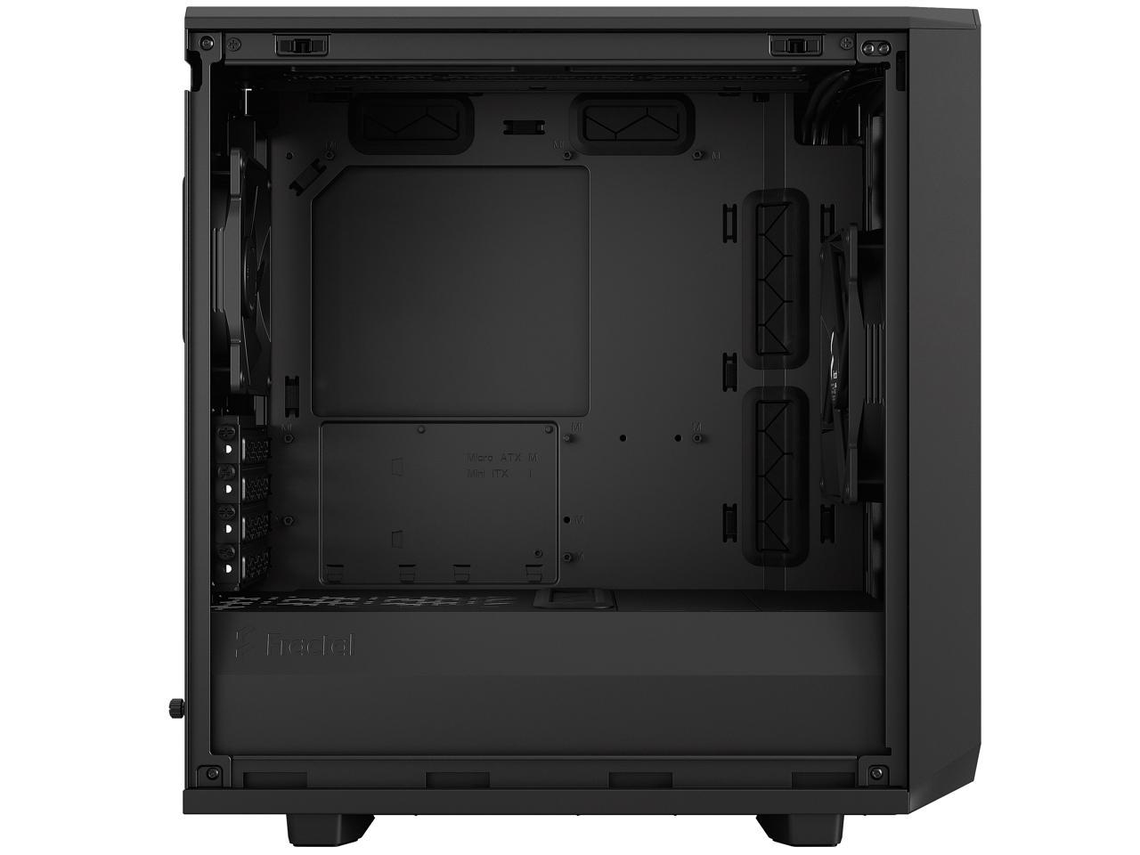 Fractal Design Meshify 2 Mini Black TG mATX High-Airflow Dark Tinted Tempered Glass Window Computer Case