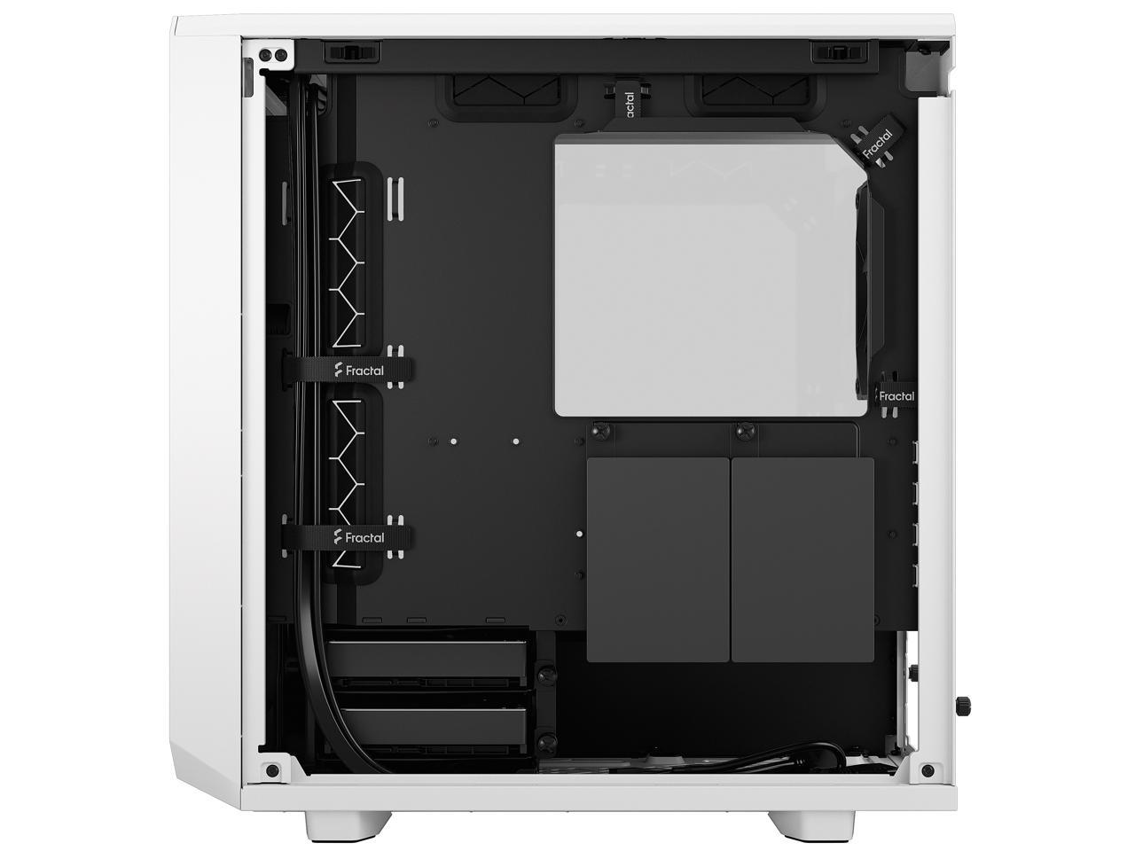 Fractal Design Meshify 2 Mini White TG mATX High-Airflow Clear Tempered Glass Window Computer Case