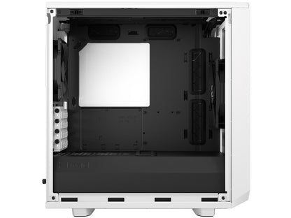 Fractal Design Meshify 2 Mini White TG mATX High-Airflow Clear Tempered Glass Window Computer Case