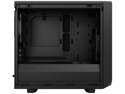 Fractal Design Meshify 2 Nano Black TG Mini ITX High-Airflow Dark Tinted Tempered Glass Window Computer Case
