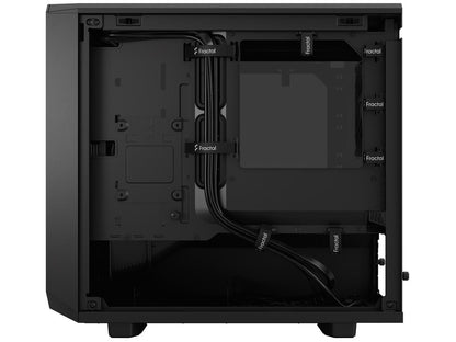 Fractal Design Meshify 2 Nano Black TG Mini ITX High-Airflow Dark Tinted Tempered Glass Window Computer Case