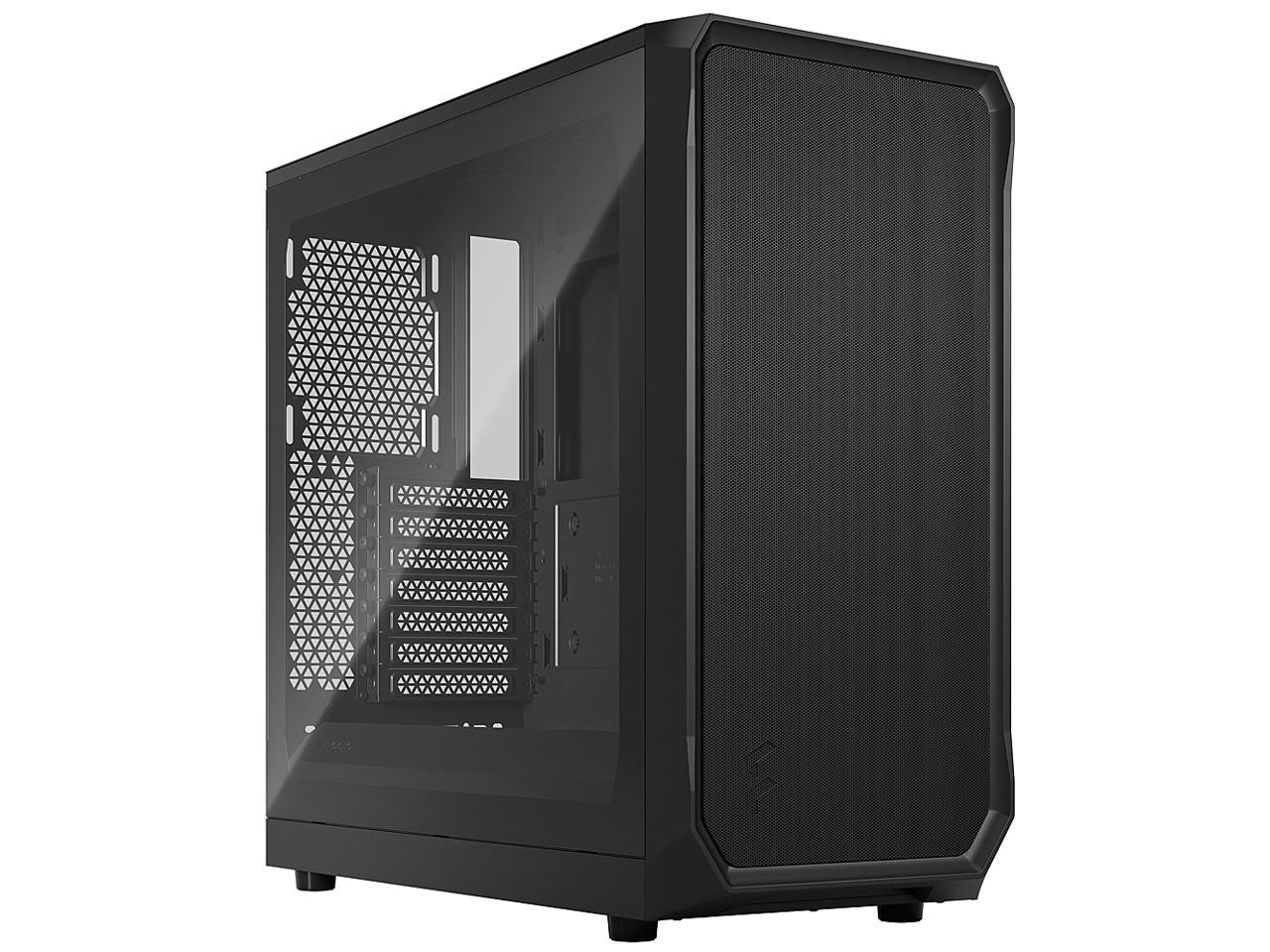 Fractal Design Focus 2 Black ATX mATX Mini ITX Clear Tinted Tempered Glass Mid Tower Computer Case