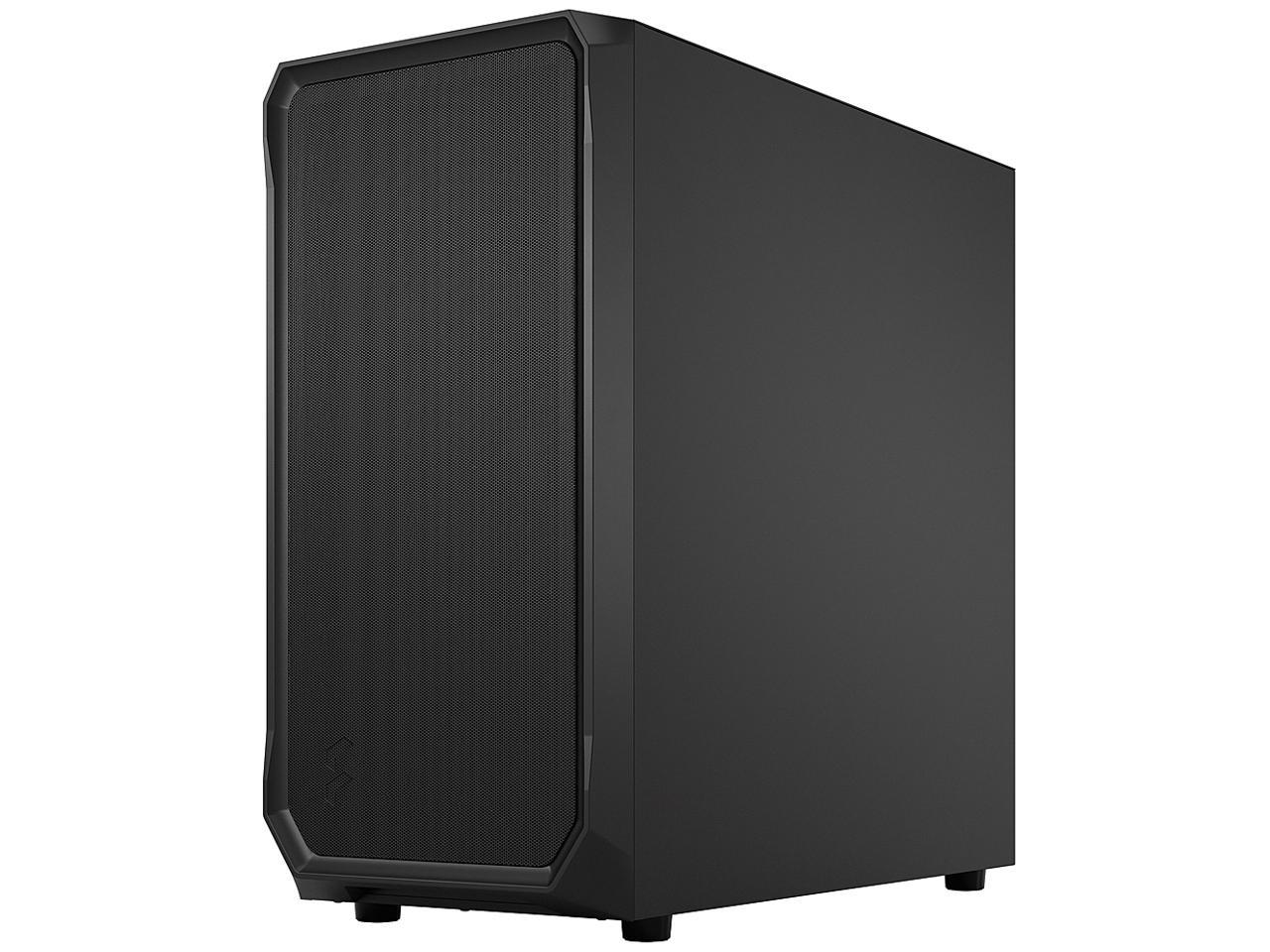 Fractal Design Focus 2 Black ATX mATX Mini ITX Clear Tinted Tempered Glass Mid Tower Computer Case