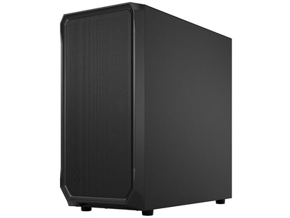 Fractal Design Focus 2 Black ATX mATX Mini ITX Clear Tinted Tempered Glass Mid Tower Computer Case