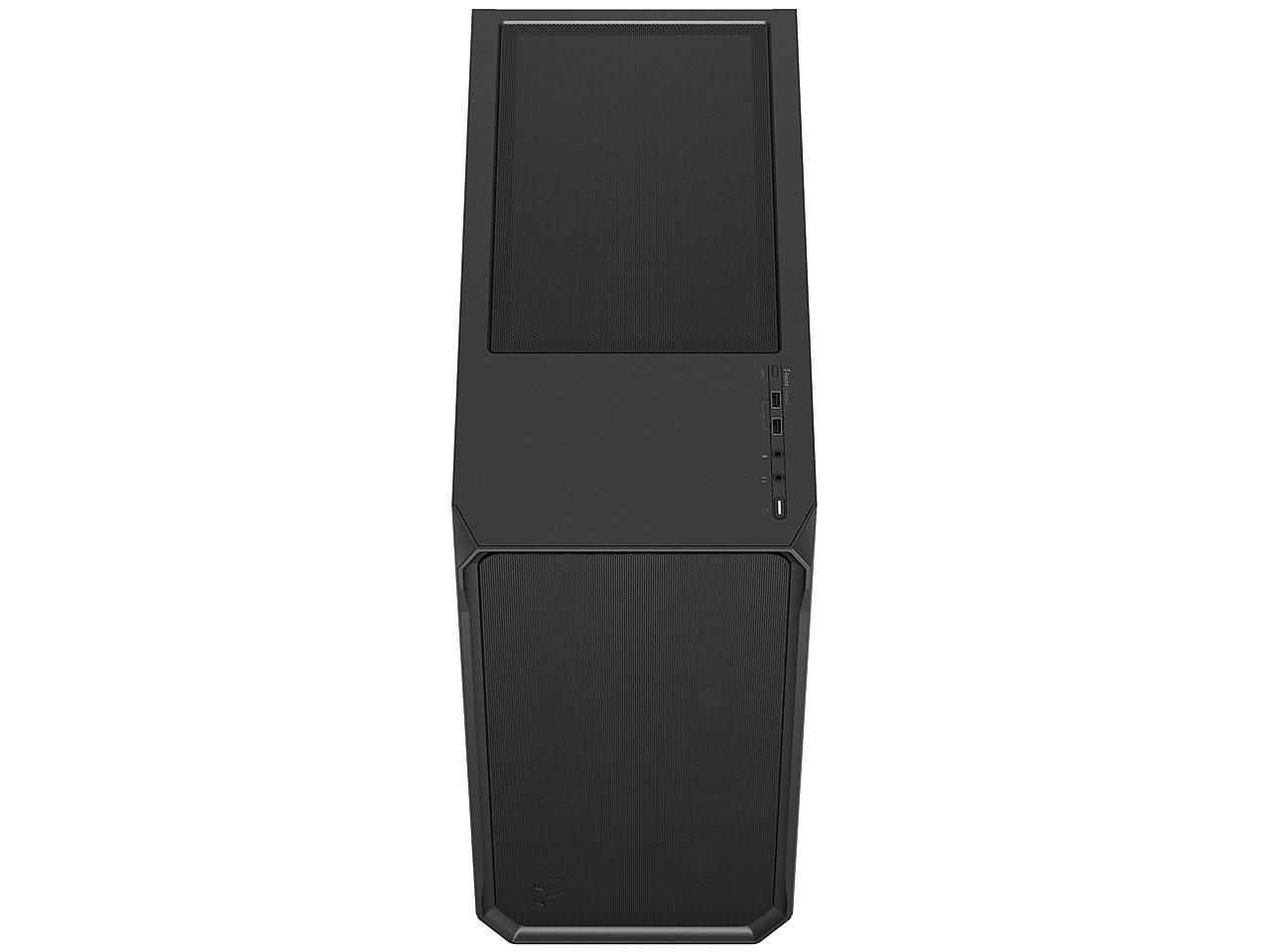 Fractal Design Focus 2 Black ATX mATX Mini ITX Clear Tinted Tempered Glass Mid Tower Computer Case