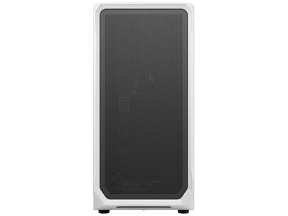 Fractal Design Focus 2 White ATX mATX Mini ITX Clear Tinted Tempered Glass Mid Tower Computer Case