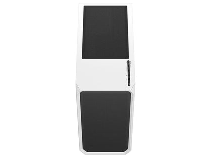 Fractal Design Focus 2 White ATX mATX Mini ITX Clear Tinted Tempered Glass Mid Tower Computer Case