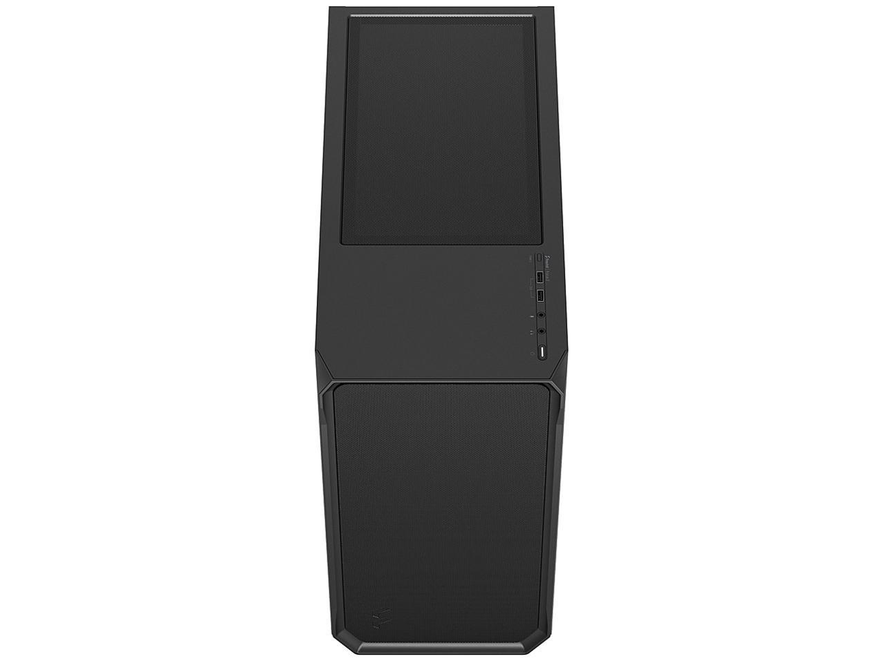 Fractal Design Focus 2 Black ATX mATX Mini ITX Solid Mid Tower Computer Case