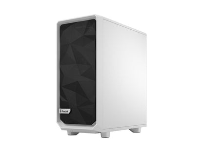 Fractal Design Meshify 2 Compact Lite White TG High-Airflow Tempered Glass Window PC ATX Mid Tower Computer Case