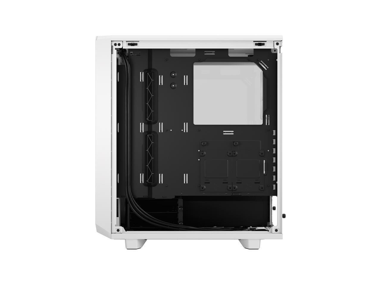 Fractal Design Meshify 2 Compact Lite White TG High-Airflow Tempered Glass Window PC ATX Mid Tower Computer Case