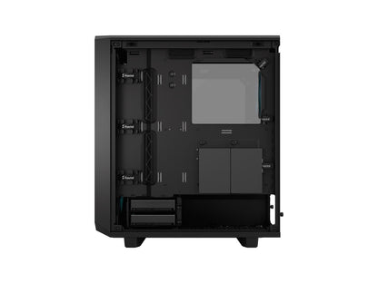 Fractal Design Meshify 2 Compact RGB Black TG High-Airflow Light Tinted Tempered Glass Window PC ATX Mid Tower Computer Case