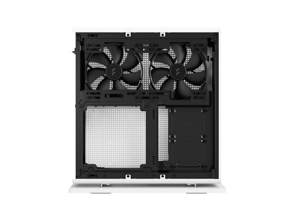 Fractal Design Ridge White Mini-ITX Slim Small Form Factor Console PC Case with PCIe 3.0 Riser