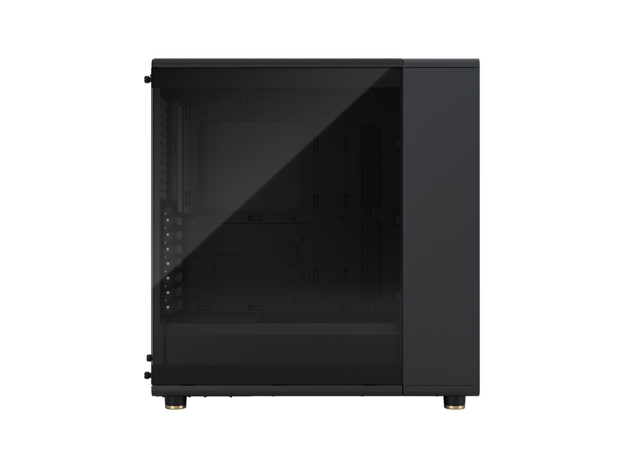 Fractal Design North ATX mATX Mid Tower PC Case - North Charcoal Black with Walnut Front and Dark Tinted TG Side Panel