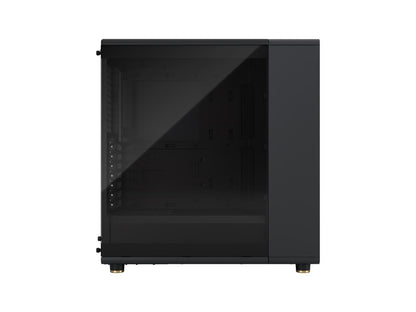 Fractal Design North ATX mATX Mid Tower PC Case - North Charcoal Black with Walnut Front and Dark Tinted TG Side Panel