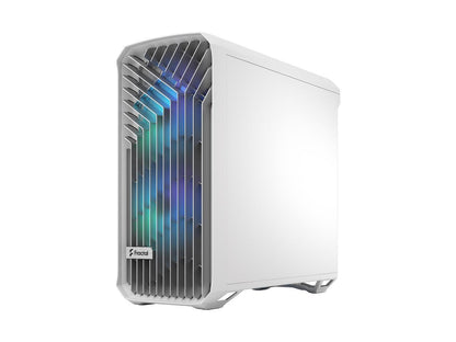 Fractal Design Torrent RGB White E-ATX Tempered Glass Window High-Airflow Mid Tower Computer Case