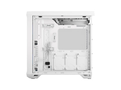 Fractal Design Torrent Compact RGB White TG Clear Tempered Glass High-Airflow ATX Computer Case