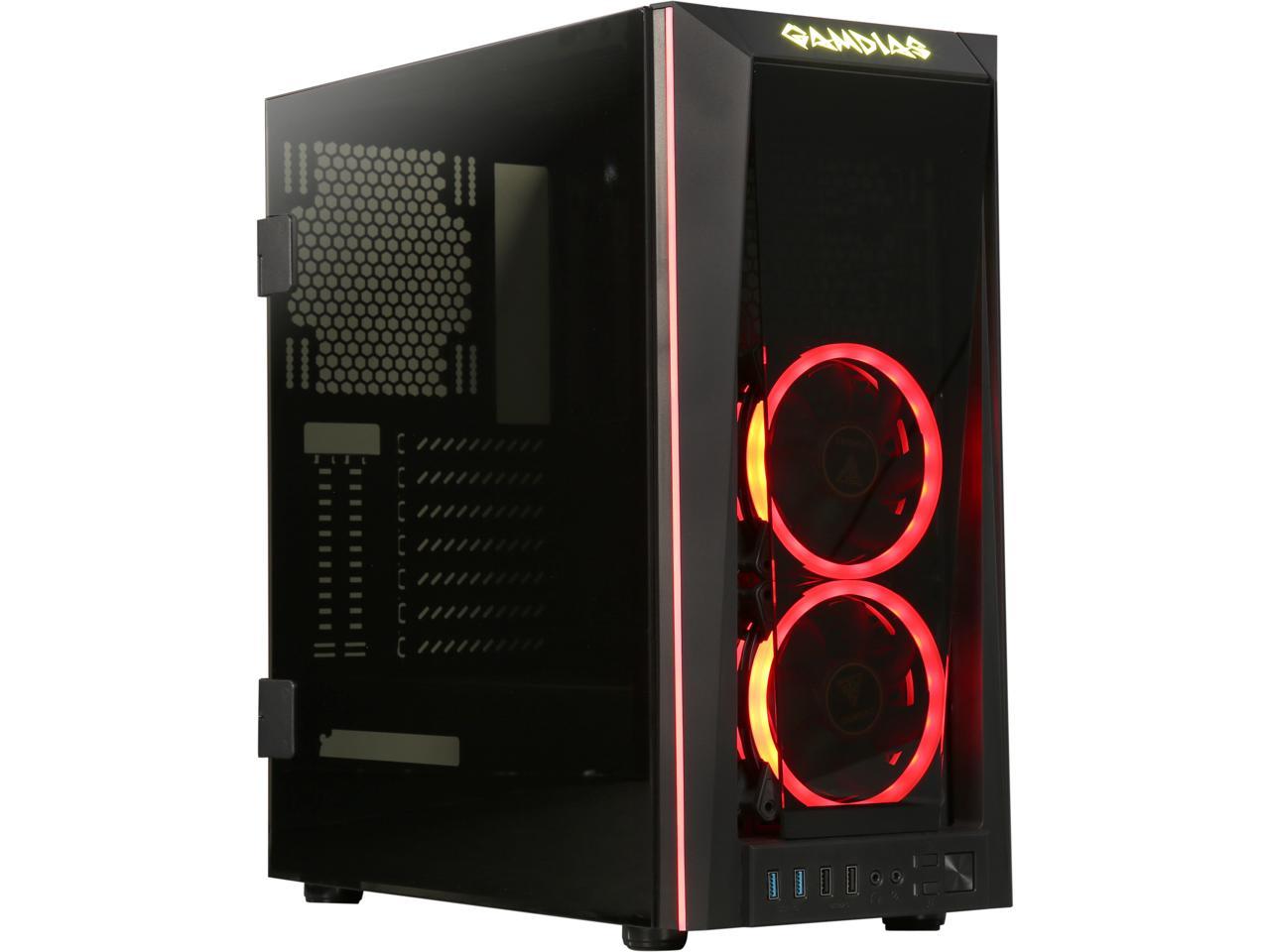 Gamdias Talos M1 GD-TALOS M1 Black Steel / Tempered Glass ATX Mid Tower Computer Case