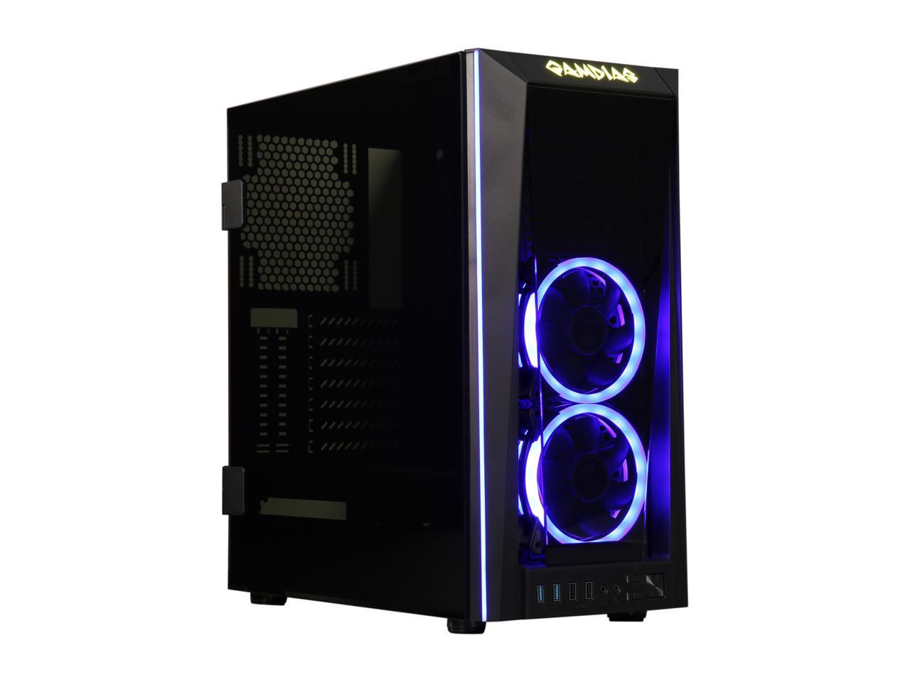 Gamdias Talos M1 GD-TALOS M1 Black Steel / Tempered Glass ATX Mid Tower Computer Case