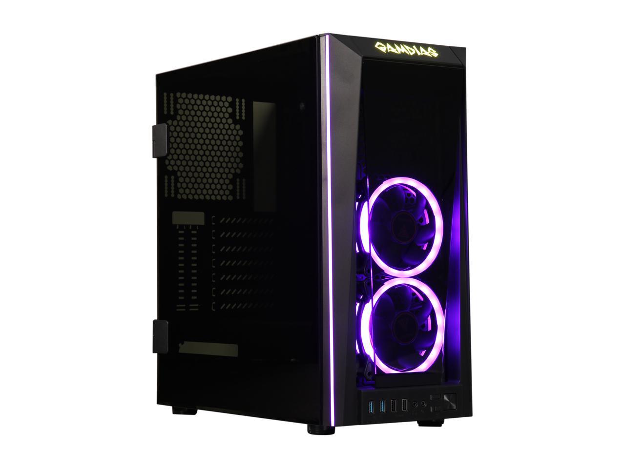 Gamdias Talos M1 GD-TALOS M1 Black Steel / Tempered Glass ATX Mid Tower Computer Case