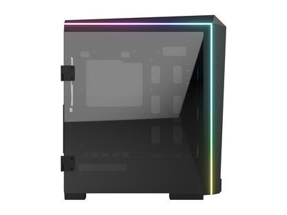 Gamdias TALOS P1A Black Steel / Plastic / Tempered Glass ATX Mid Tower Computer Case