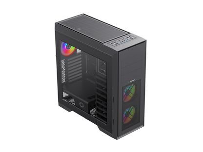 Gamemax Master M905-RGB USB3.0 E-ATX Full Tower Gaming Computer Case w/ 3 x RGB LED Fans (Pre-Installed)