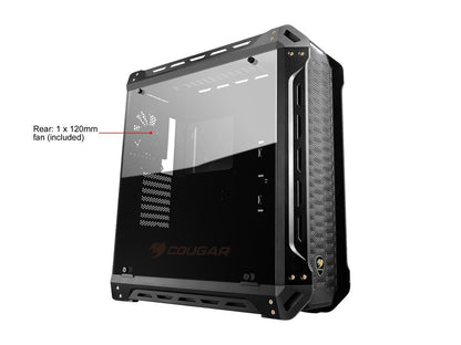 COUGAR Panzer ATX Mid Tower Transparent Fortress Computer Case
