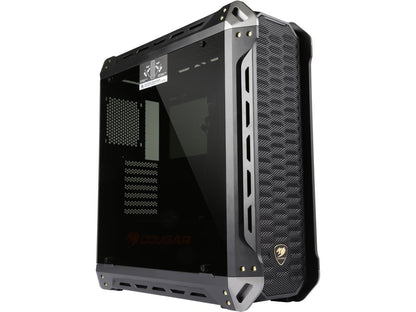 COUGAR Panzer-S Black ATX Mid Tower Transparent Fortress Computer Case