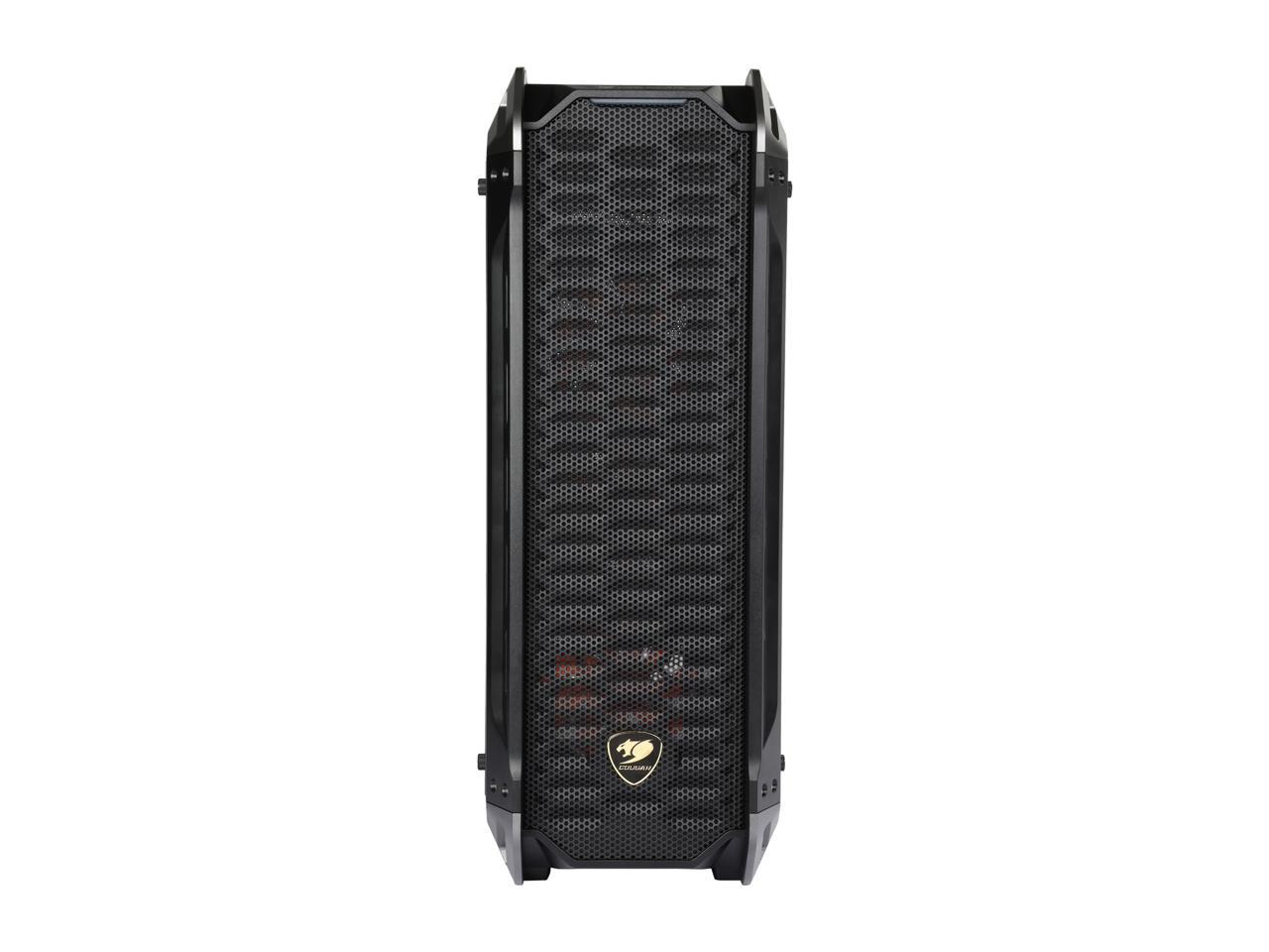 COUGAR Panzer-S Black ATX Mid Tower Transparent Fortress Computer Case