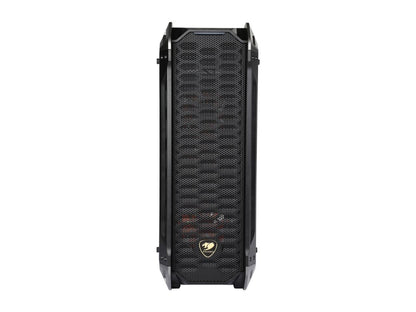 COUGAR Panzer-S Black ATX Mid Tower Transparent Fortress Computer Case