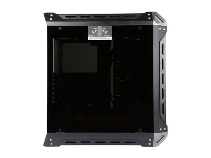 COUGAR Panzer-S Black ATX Mid Tower Transparent Fortress Computer Case