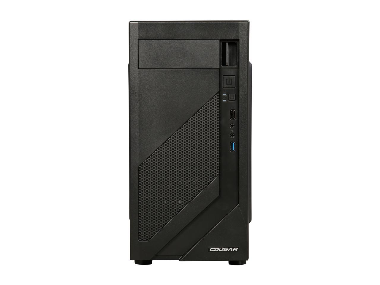 COUGAR MG110-W Micro ATX Mid Tower Micro ATX MG110 USB 3.0 Case with Acrylic Window Standard ATX PS2 Power Supply