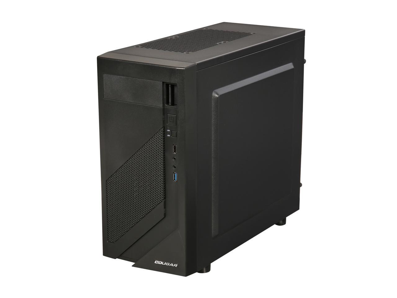 COUGAR MG110-W Micro ATX Mid Tower Micro ATX MG110 USB 3.0 Case with Acrylic Window Standard ATX PS2 Power Supply