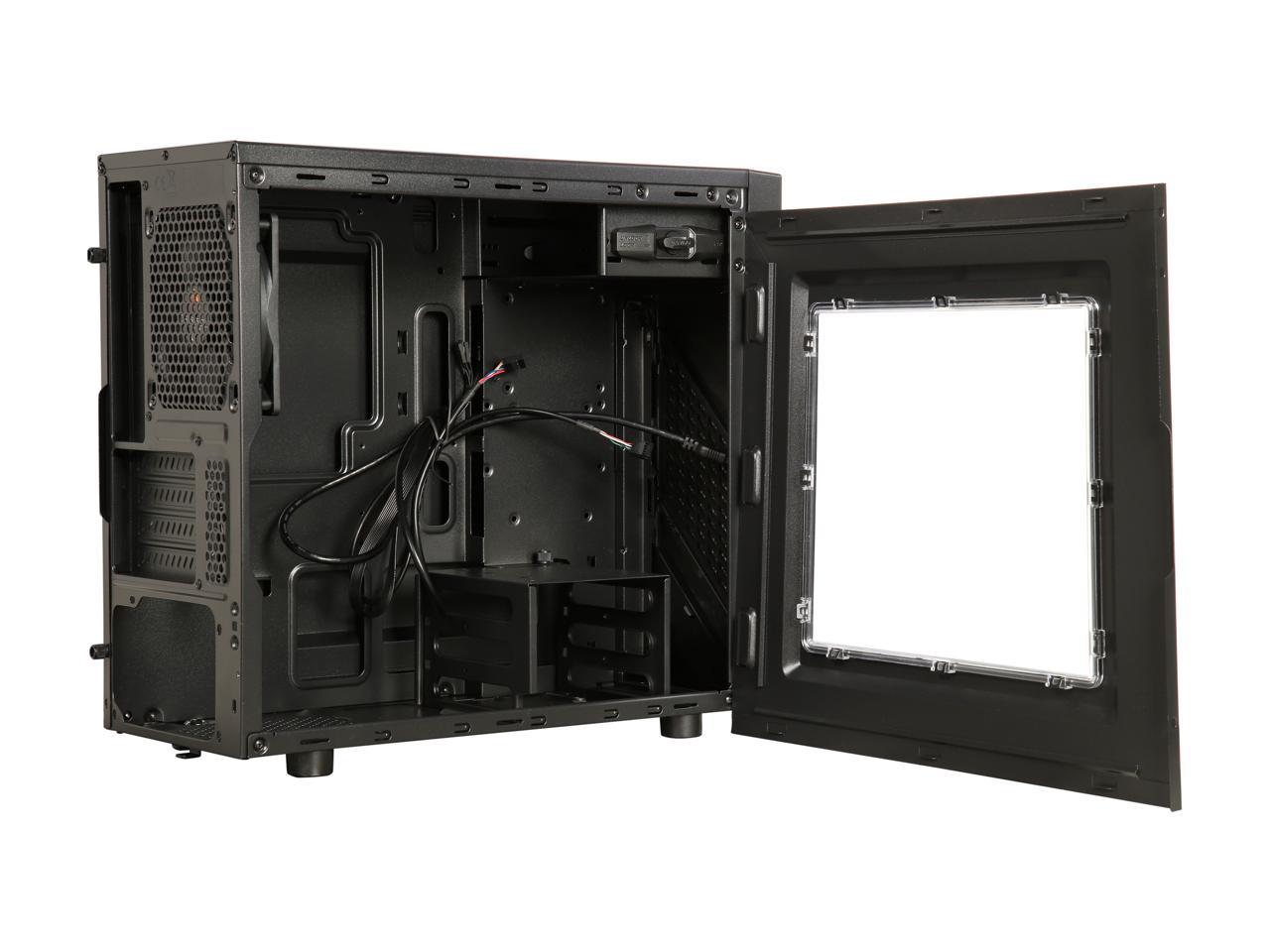 COUGAR MG110-W Micro ATX Mid Tower Micro ATX MG110 USB 3.0 Case with Acrylic Window Standard ATX PS2 Power Supply