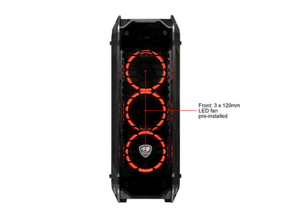COUGAR Panzer-G Black ATX Mid Tower LED Gaming Case