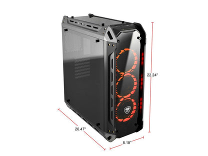 COUGAR Panzer-G Black ATX Mid Tower LED Gaming Case