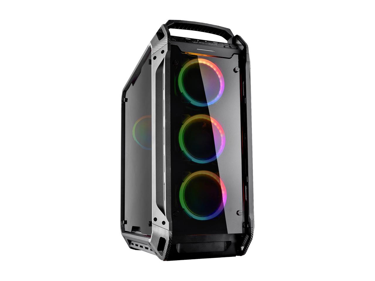 COUGAR Panzer Evo RGB Black ATX Full Tower RGB LED Gaming Case with Remote