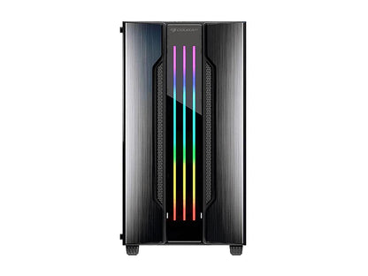 COUGAR Gemini M-Iron Gray Iron Gray Mini Tower Computer Case w/ Integrated Trelux RGB Lighting