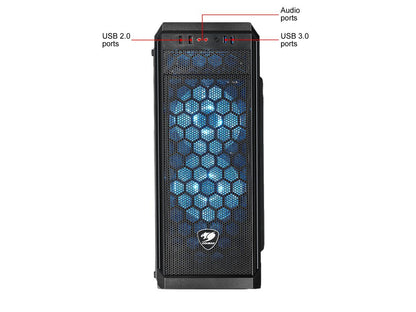 COUGAR MX330-G Air Black Steel / Tempered Glass ATX Mid Tower Computer Case
