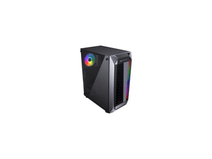 COUGAR MX410 Black Powerful and Compact Mid-Tower Case with Dual RGB Strips