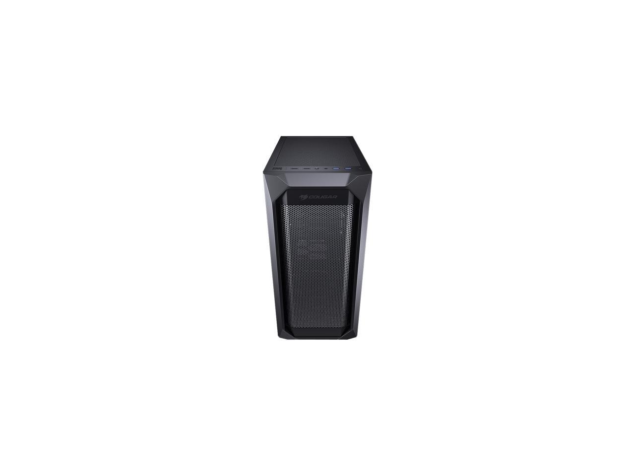 COUGAR MX410 Mesh Black Powerful and Compact Mid-Tower Case with Mesh Front Panel