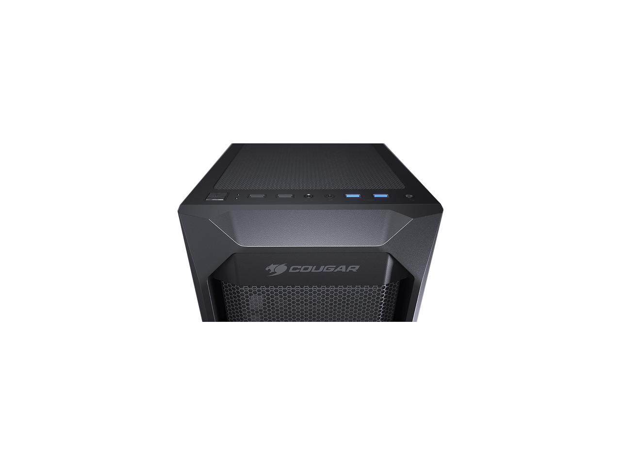 COUGAR MX410 Mesh Black Powerful and Compact Mid-Tower Case with Mesh Front Panel