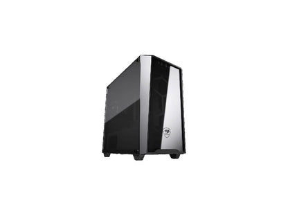 COUGAR MG120-G Black Elegant and Compact Mini Tower Case with Tempered Glass Side Window