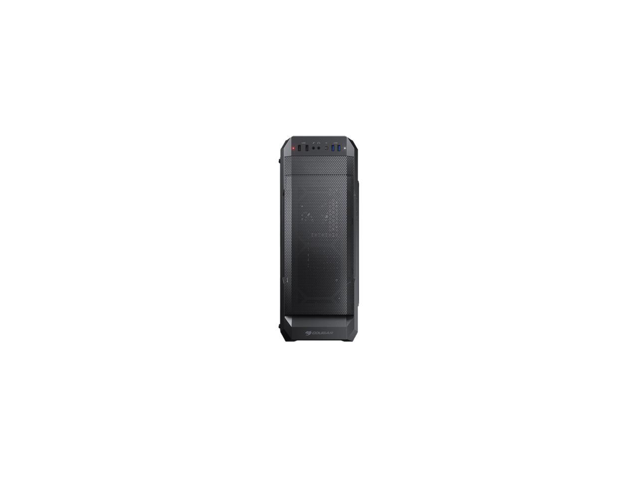 COUGAR MX331 Mesh Black Elegant Mid-Tower Computer Case with Powerful Airflow and Transparent Left Panel