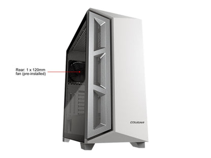 COUGAR Dark Blader X5 White Mid-Tower Case with Superior Airflow